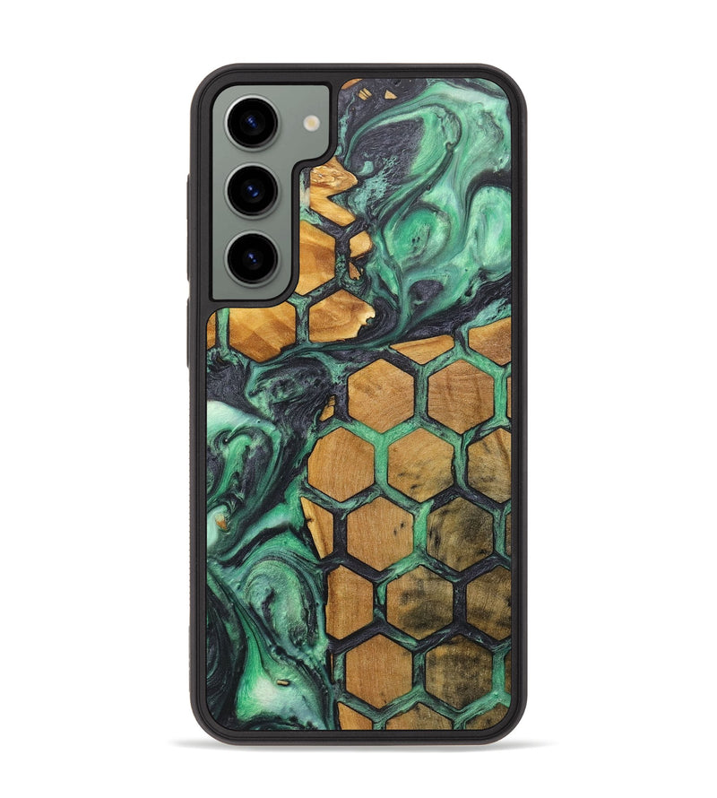 Galaxy S23 Plus Wood+Resin Phone Case - Sandy (Pattern, 716923)