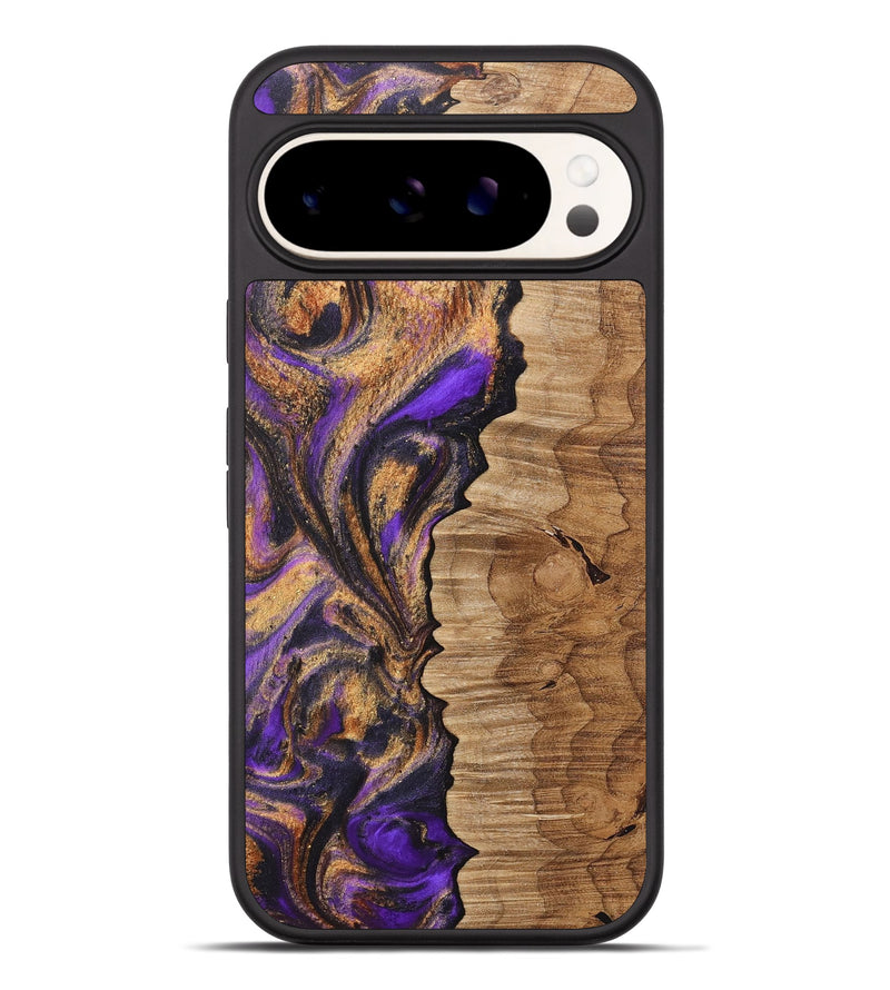Pixel 9 Pro XL Wood+Resin Phone Case - Hazel (Purple, 716964)