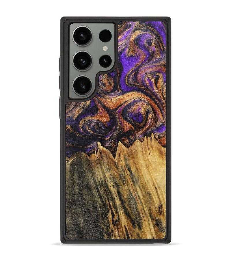 Galaxy S23 Ultra Wood+Resin Phone Case - Jack (Purple, 716965)