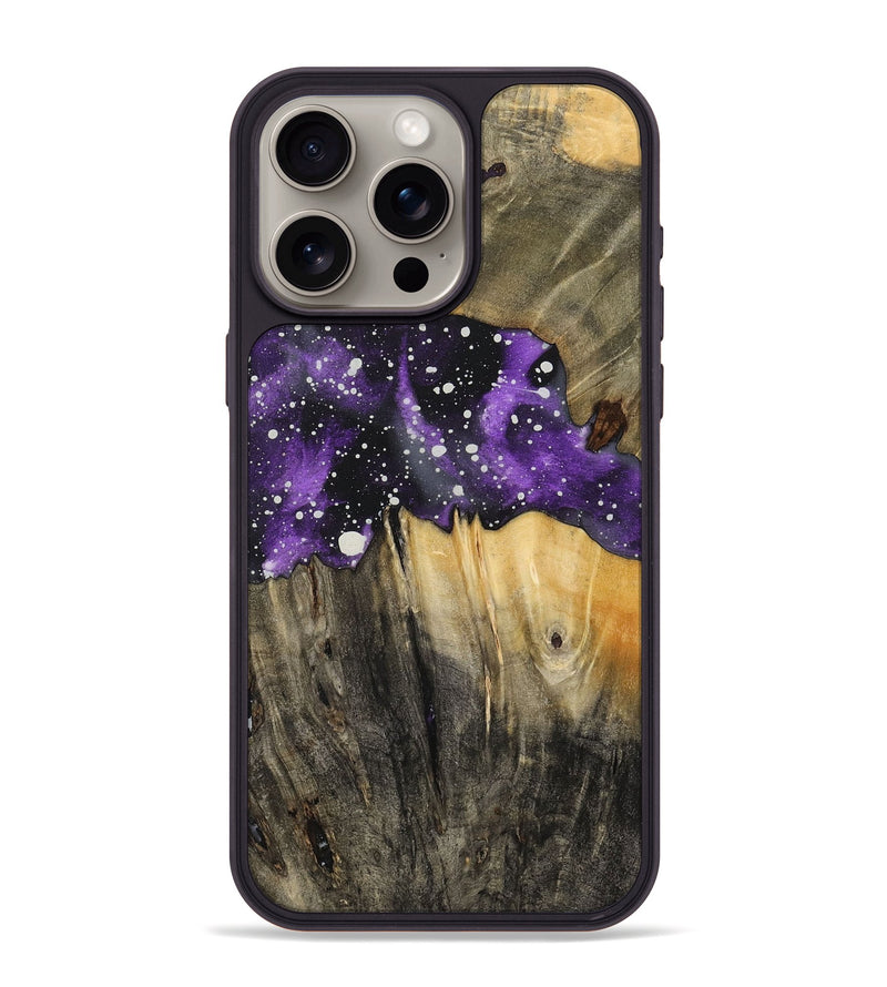 iPhone 15 Pro Max Wood+Resin Phone Case - Erma (Cosmos, 716991)