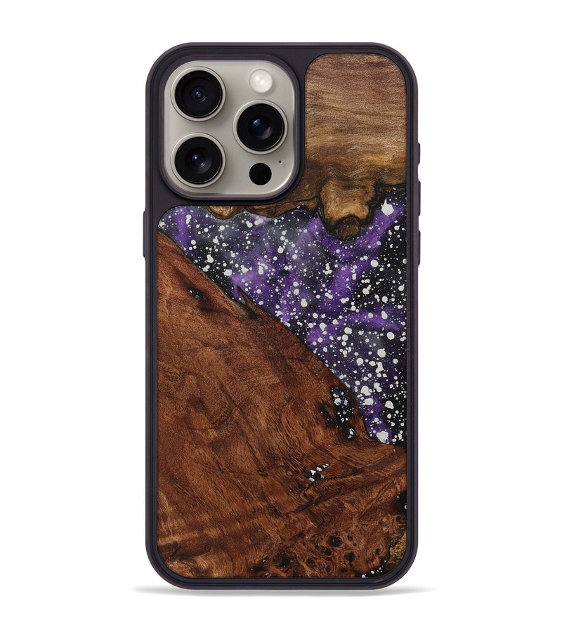iPhone 15 Pro Max Wood+Resin Phone Case - Arabella (Cosmos, 717001)