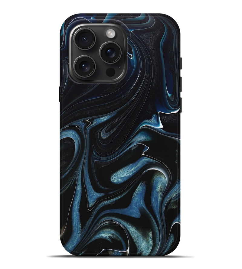 iPhone 16 Pro Max ResinArt Live Edge Phone Case - Sage (Blue, 717019)