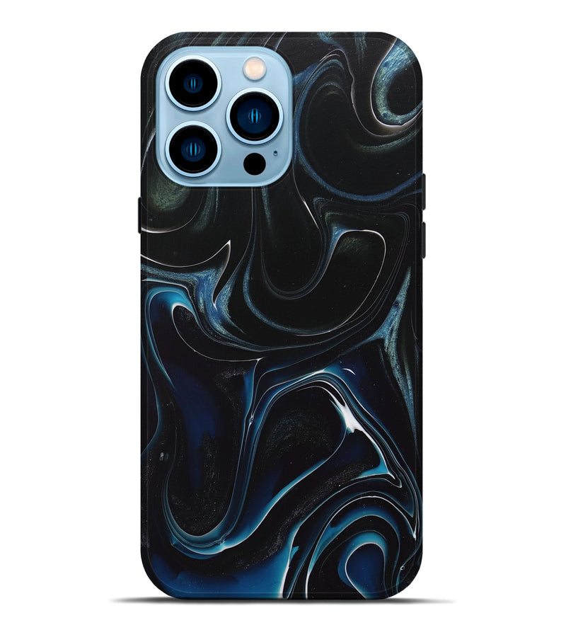 iPhone 14 Pro Max ResinArt Live Edge Phone Case - Terry (Blue, 717020)