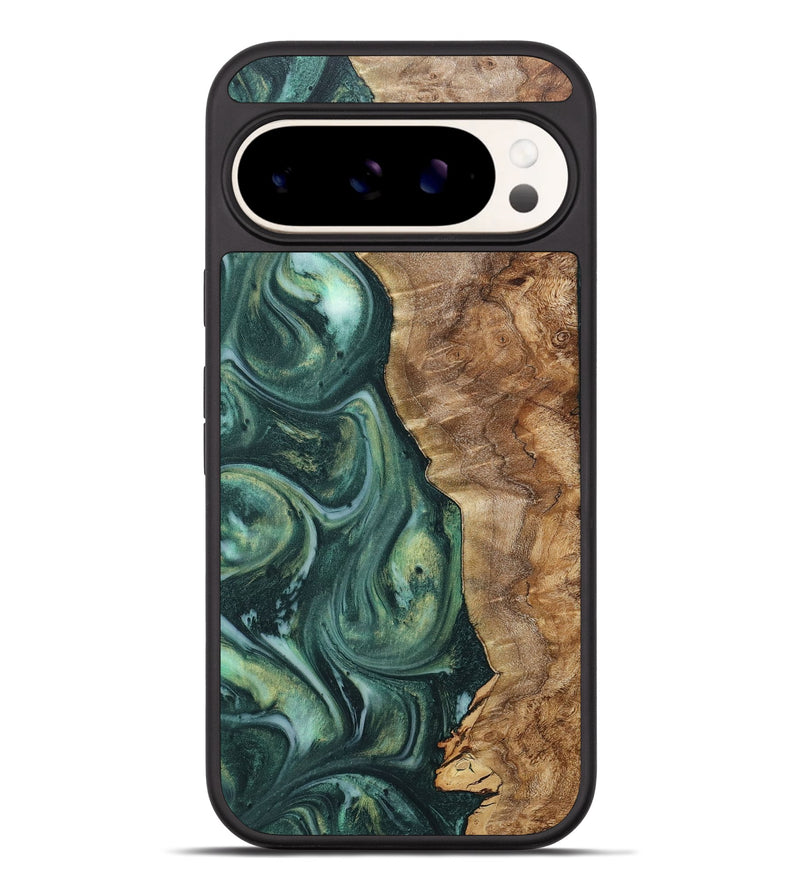 Pixel 9 Pro XL Wood+Resin Phone Case - Randi (Green, 717077)
