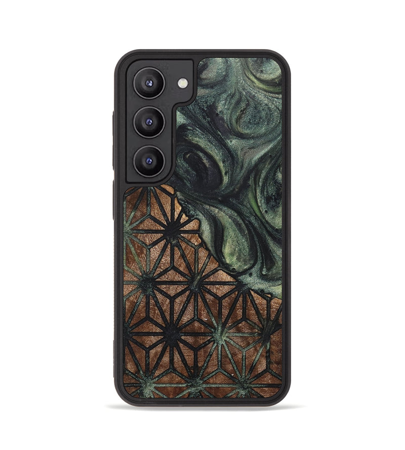 Galaxy S23 Wood+Resin Phone Case - Kyrie (Pattern, 717116)