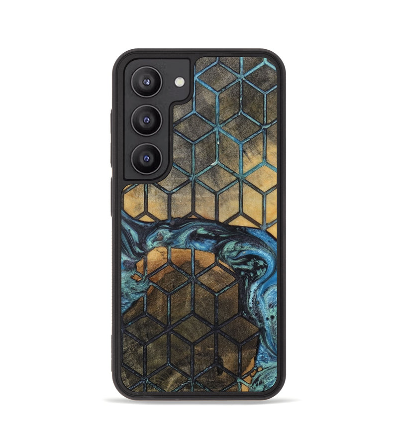 Galaxy S23 Wood+Resin Phone Case - Debra (Pattern, 717120)
