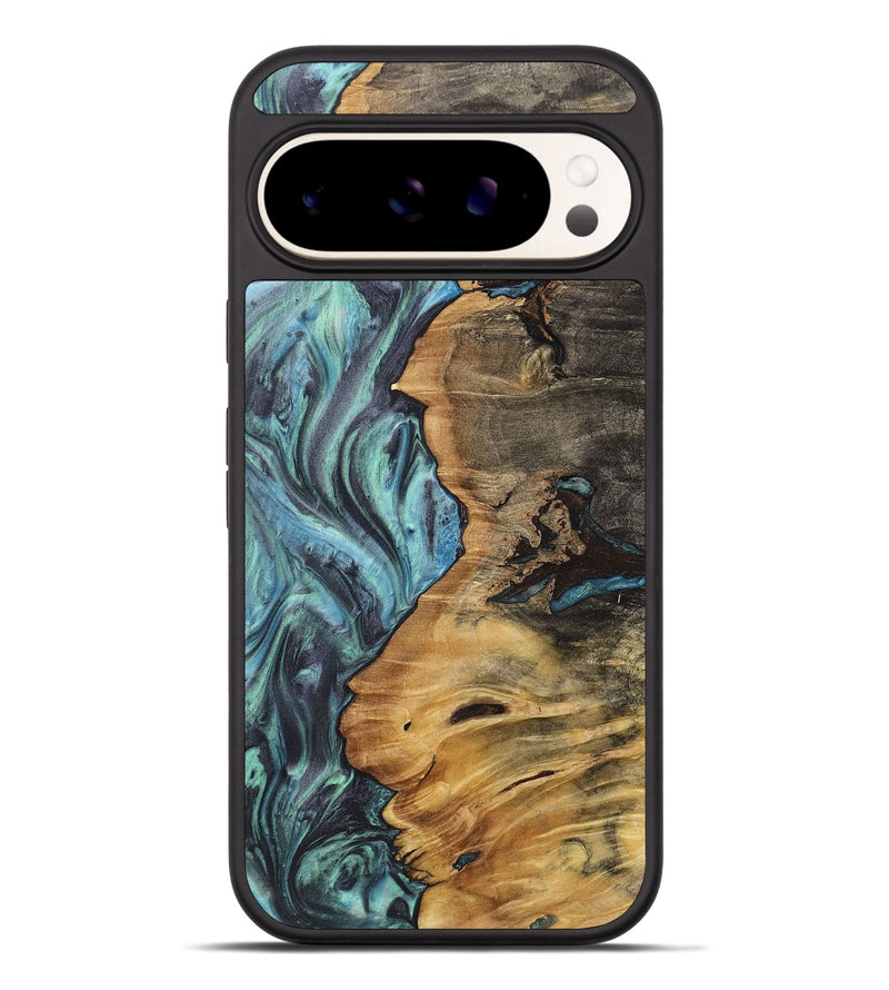 Pixel 9 Pro XL Wood+Resin Phone Case - Marjorie (Blue, 717149)