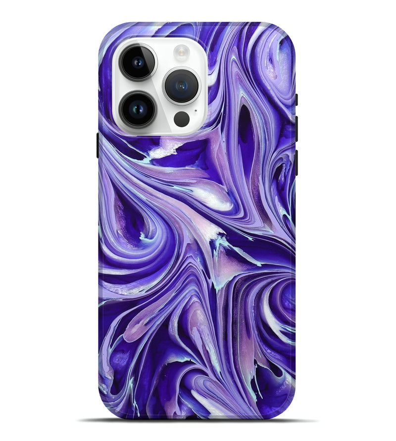 iPhone 15 Pro Max ResinArt Live Edge Phone Case - Sheena (Purple, 717217)