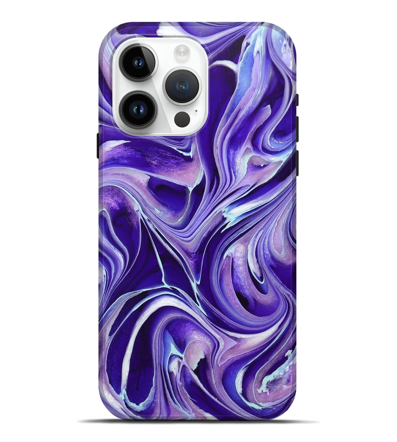 iPhone 15 Pro Max ResinArt Live Edge Phone Case - Shirley (Purple, 717218)