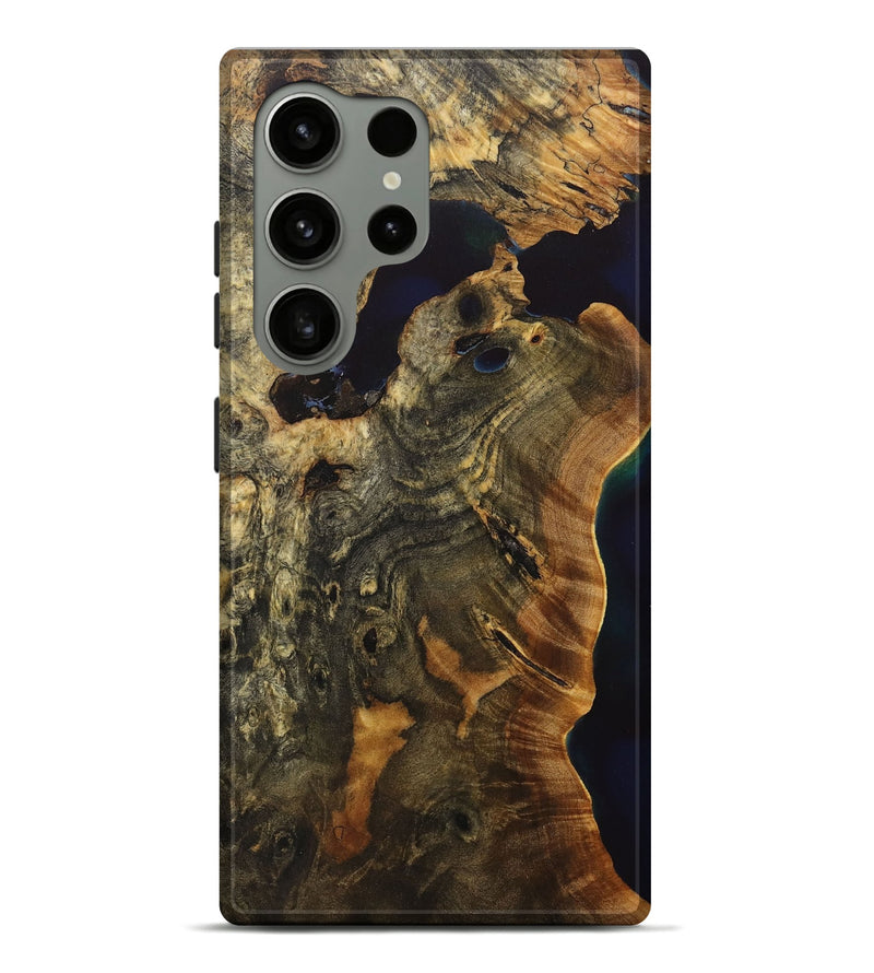 Galaxy S24 Ultra Wood+Resin Live Edge Phone Case - Abraham (Wood Burl, 717237)