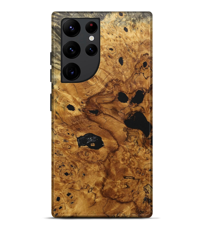 Galaxy S22 Ultra Wood+Resin Live Edge Phone Case - Homer (Wood Burl, 717238)