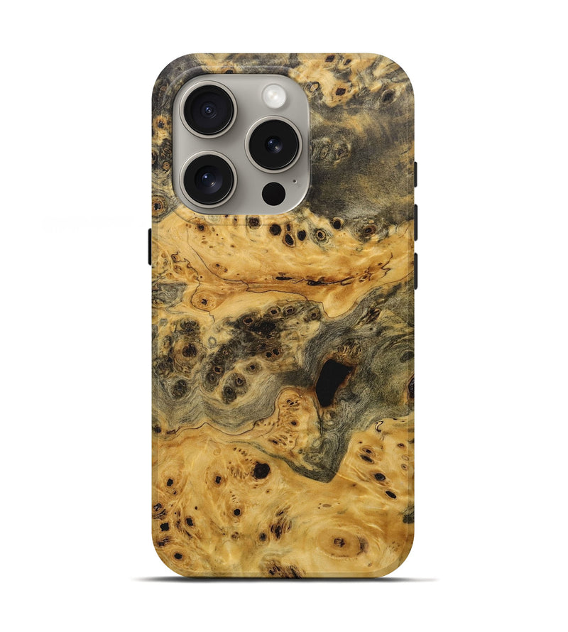 iPhone 16 Pro Wood+Resin Live Edge Phone Case - Serena (Wood Burl, 717239)