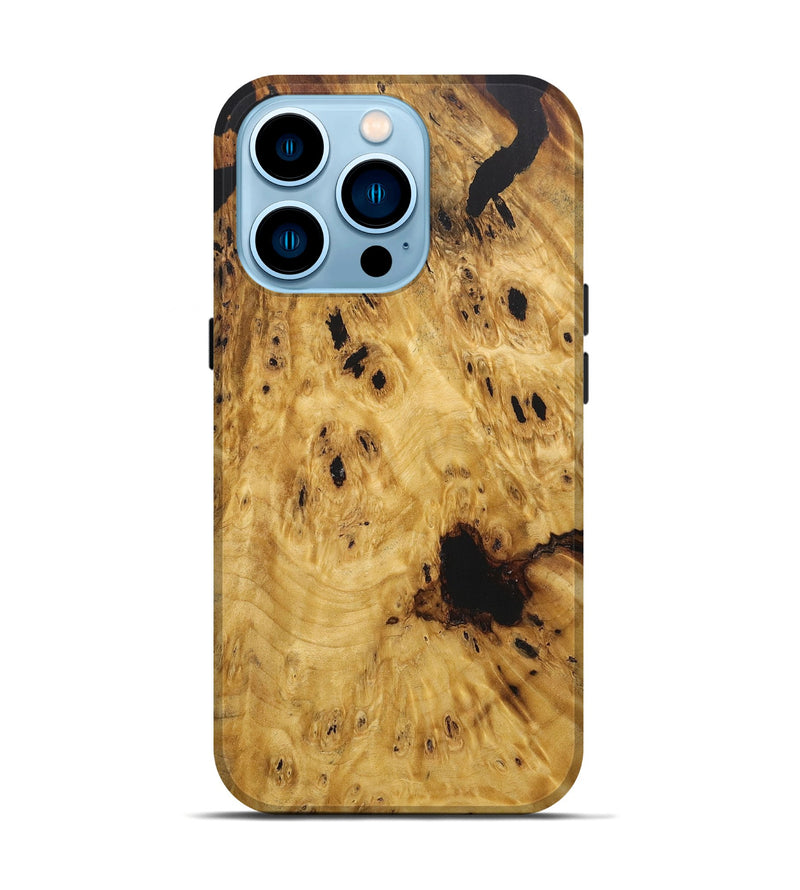iPhone 14 Pro Wood+Resin Live Edge Phone Case - Delbert (Wood Burl, 717244)