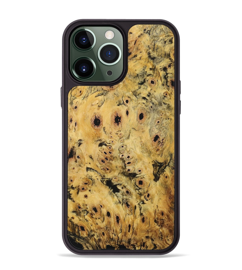 iPhone 13 Pro Max Wood+Resin Phone Case - Kaylee (Wood Burl, 717317)