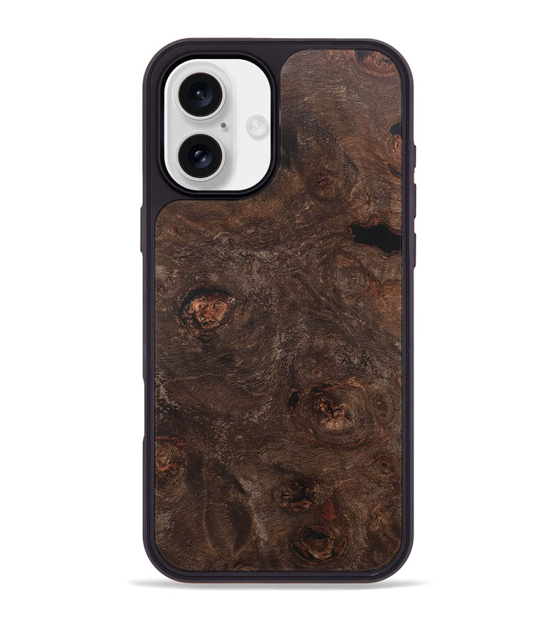 iPhone 16 Plus Wood+Resin Phone Case - Gwendolyn (Wood Burl, 717322)