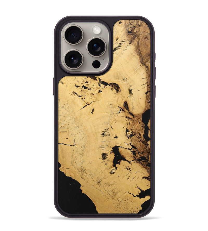 iPhone 15 Pro Max Wood+Resin Phone Case - Bianca (Wood Burl, 717324)