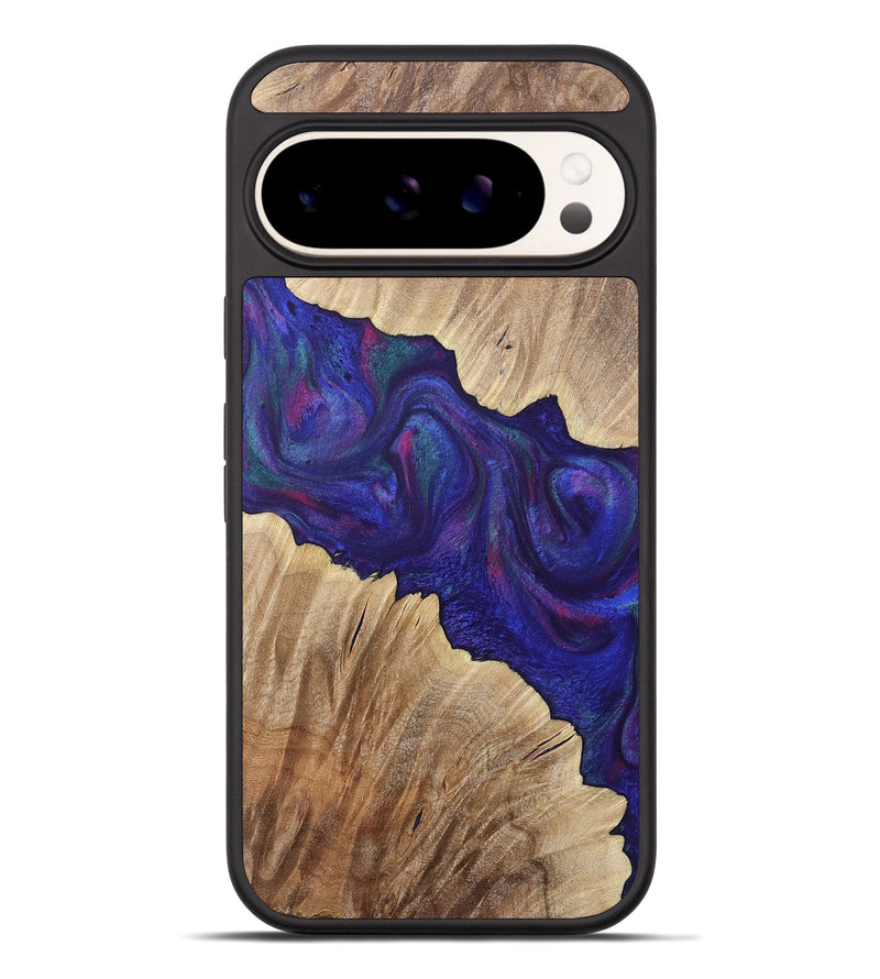 Pixel 9 Pro XL Wood+Resin Phone Case - Tori (Purple, 717340)