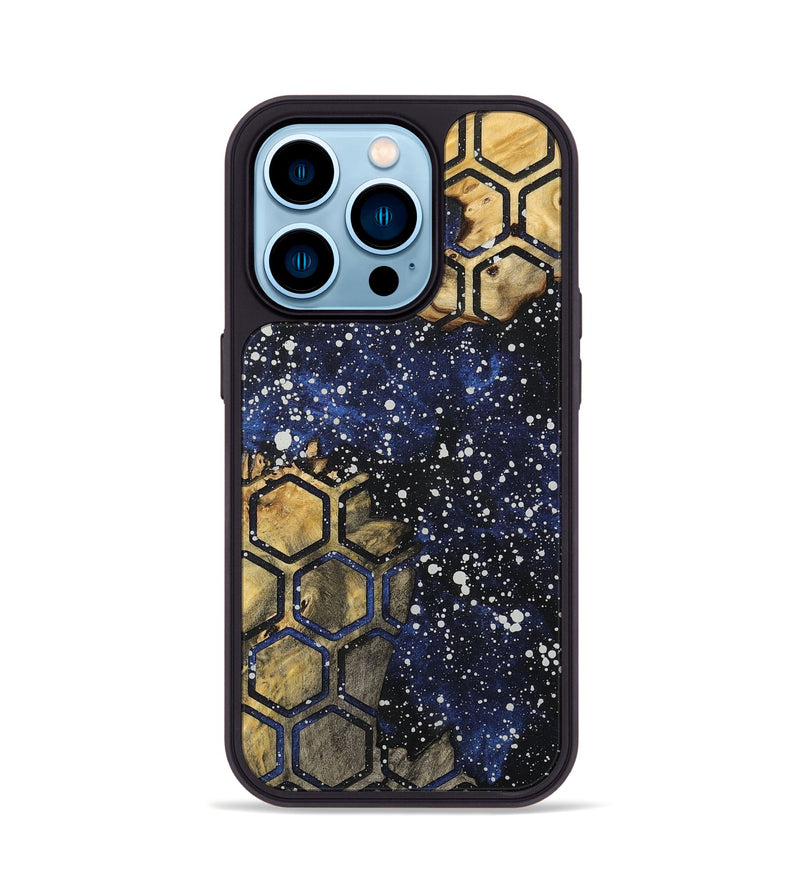 iPhone 14 Pro Wood+Resin Phone Case - Ayden (Cosmos, 717381)