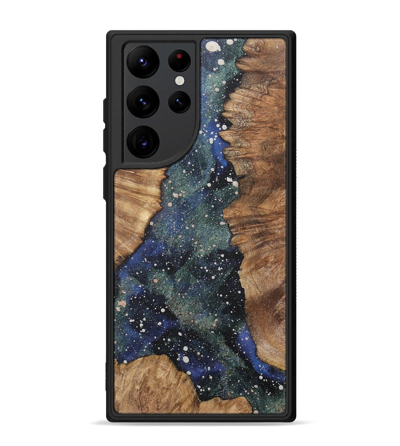 Galaxy S22 Ultra Wood+Resin Phone Case - Hallie (Cosmos, 717385)