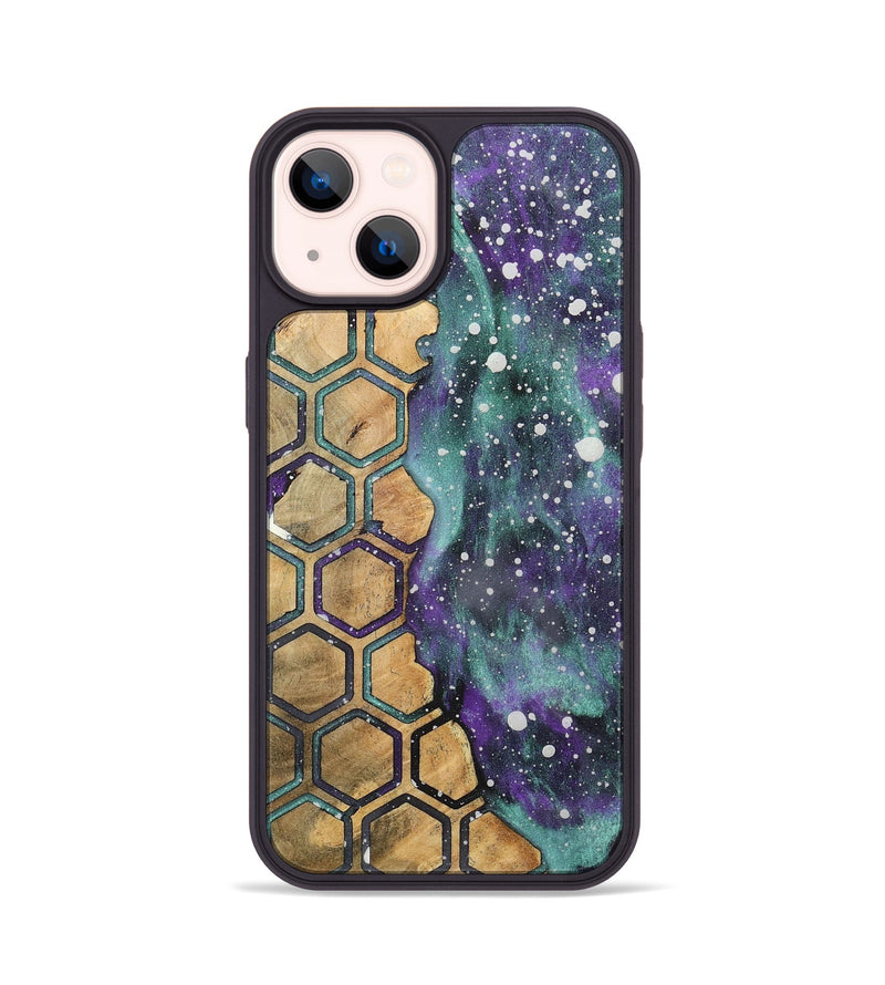 iPhone 14 Wood+Resin Phone Case - Horace (Cosmos, 717387)