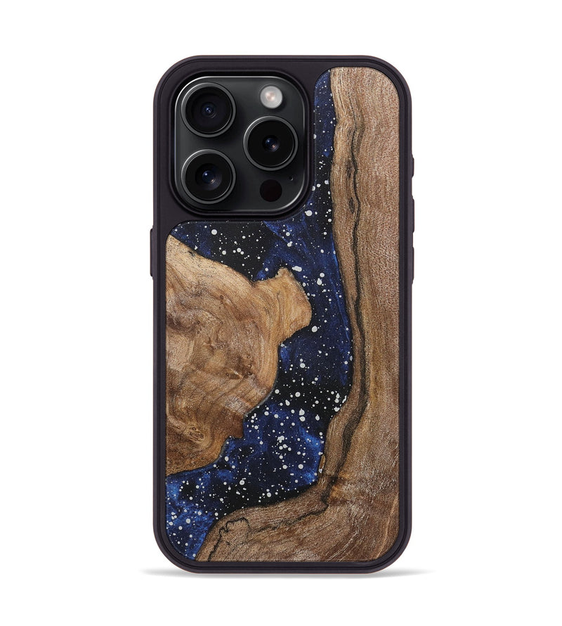 iPhone 15 Pro Wood+Resin Phone Case - Ronnie (Cosmos, 717394)