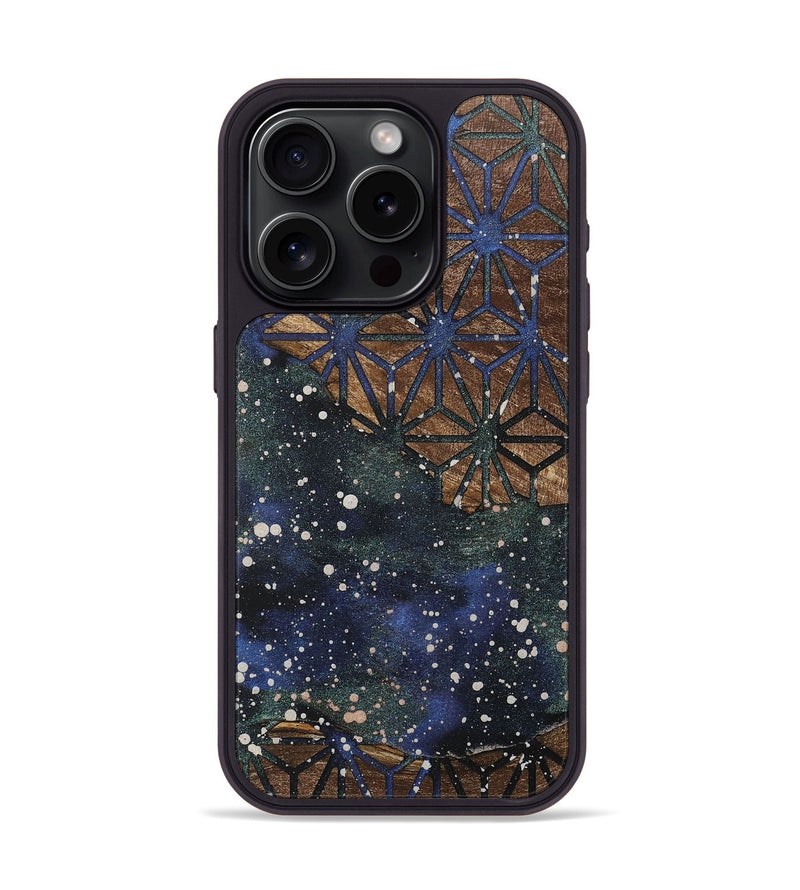 iPhone 15 Pro Wood+Resin Phone Case - Trey (Cosmos, 717407)