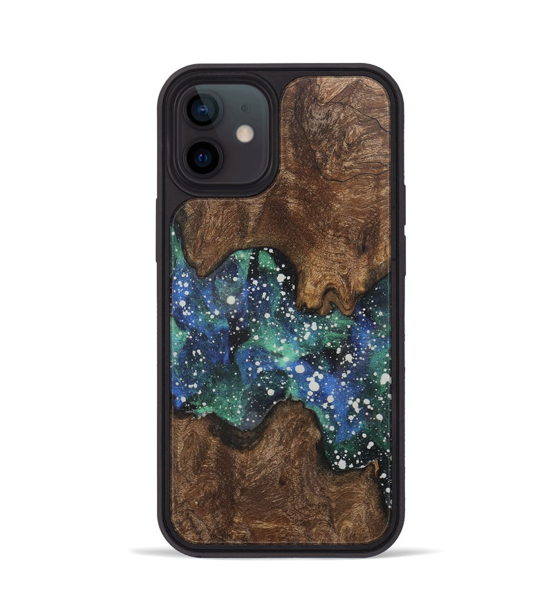 iPhone 12 Wood+Resin Phone Case - Finn (Cosmos, 717416)