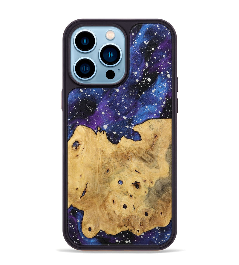 iPhone 14 Pro Max Wood+Resin Phone Case - Olive (Cosmos, 717422)