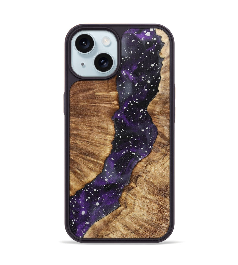 iPhone 15 Wood+Resin Phone Case - Nellie (Cosmos, 717427)