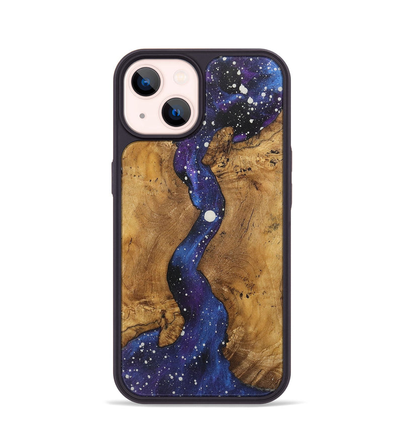 iPhone 14 Wood+Resin Phone Case - Trevon (Cosmos, 717437)