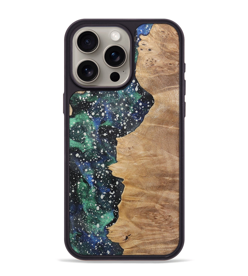 iPhone 15 Pro Max Wood+Resin Phone Case - Jami (Cosmos, 717445)