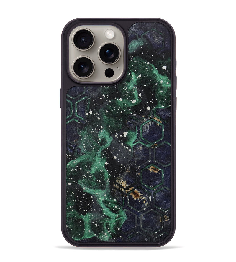 iPhone 15 Pro Max Wood+Resin Phone Case - Etta (Cosmos, 717447)