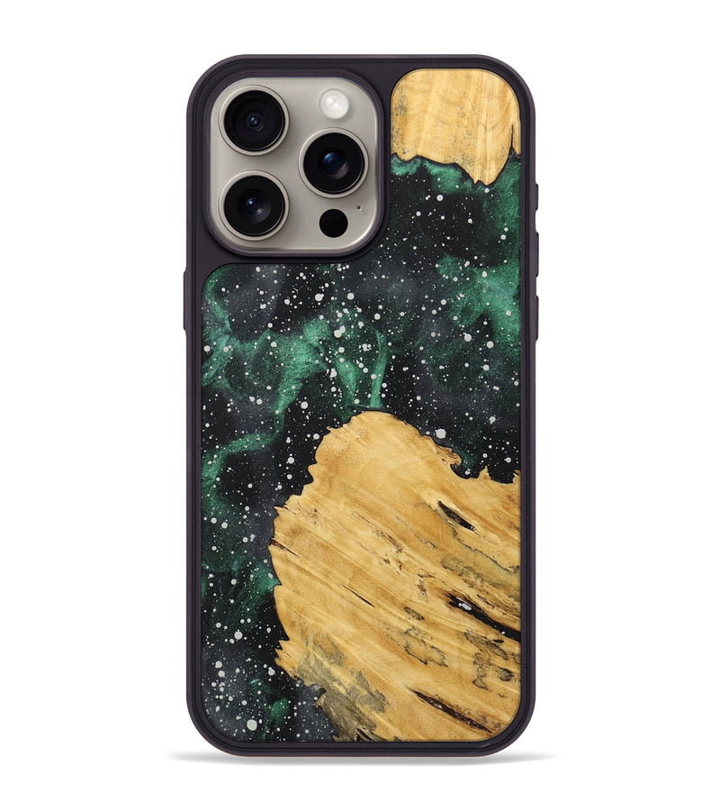 iPhone 15 Pro Max Wood+Resin Phone Case - Haylee (Cosmos, 717452)