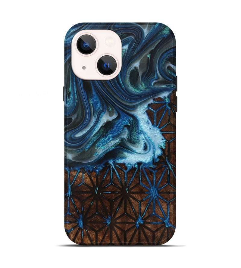 iPhone 13 Wood+Resin Live Edge Phone Case - Norman (Pattern, 717497)