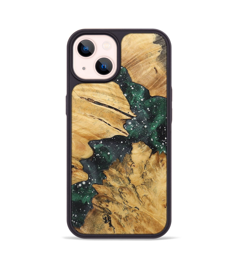 iPhone 14 Wood+Resin Phone Case - Loretta (Cosmos, 717505)