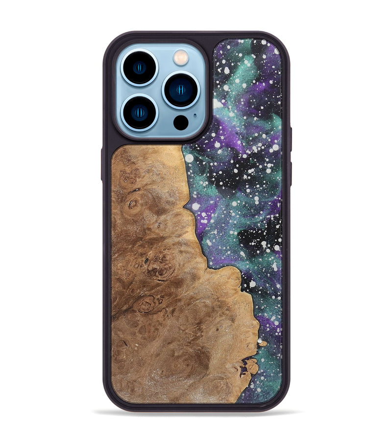 iPhone 14 Pro Max Wood+Resin Phone Case - Tyson (Cosmos, 717515)