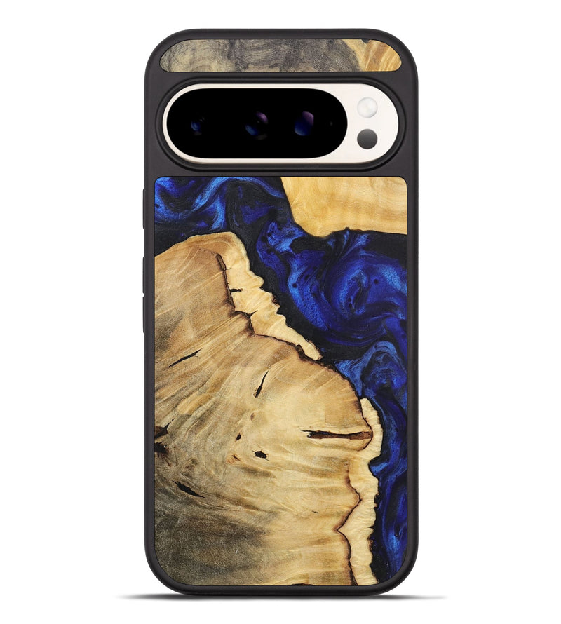 Pixel 9 Pro XL Wood+Resin Phone Case - Mario (Blue, 717545)