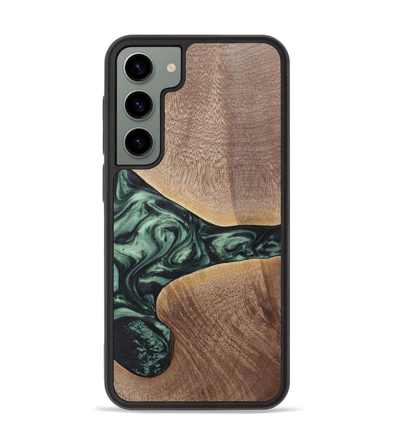 Galaxy S23 Plus Wood+Resin Phone Case - Brent (Green, 717587)