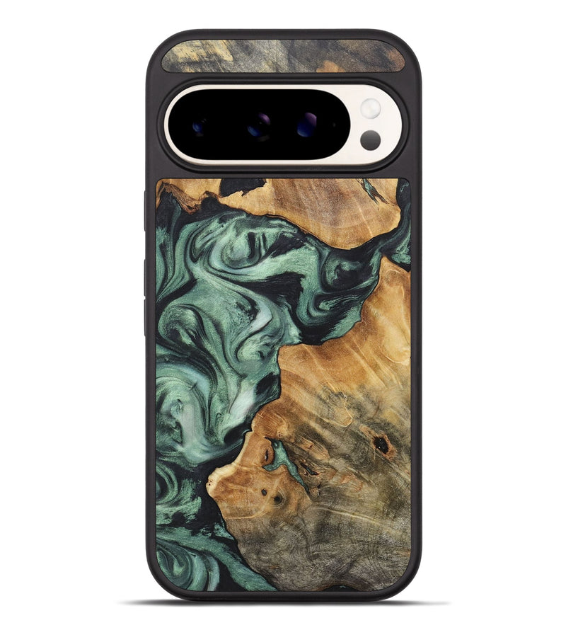 Pixel 9 Pro XL Wood+Resin Phone Case - Alma (Green, 717591)