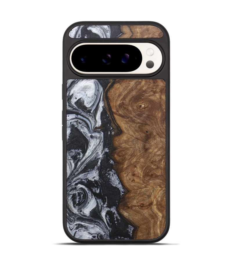 Pixel 9 Wood+Resin Phone Case - Bryson (Black & White, 717614)