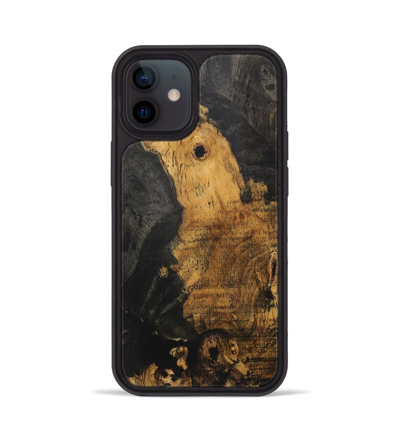 iPhone 12 Wood+Resin Phone Case - Rebecca (Wood Burl, 717617)