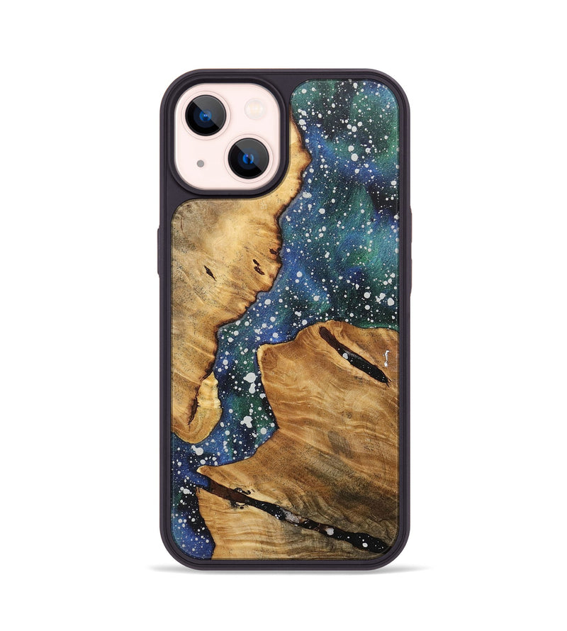 iPhone 14 Wood+Resin Phone Case - Ross (Cosmos, 717741)