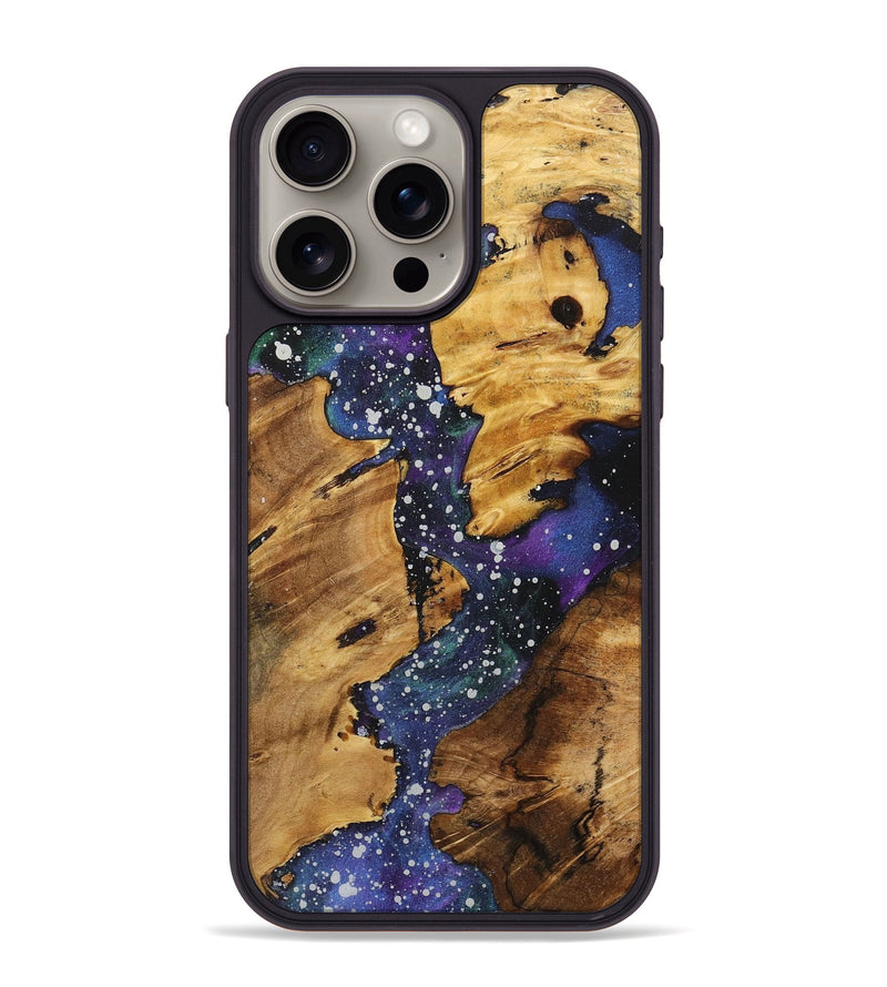 iPhone 15 Pro Max Wood+Resin Phone Case - Carl (Cosmos, 717742)