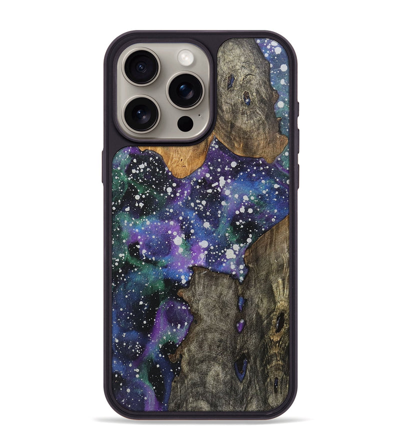 iPhone 15 Pro Max Wood+Resin Phone Case - Gayle (Cosmos, 717749)