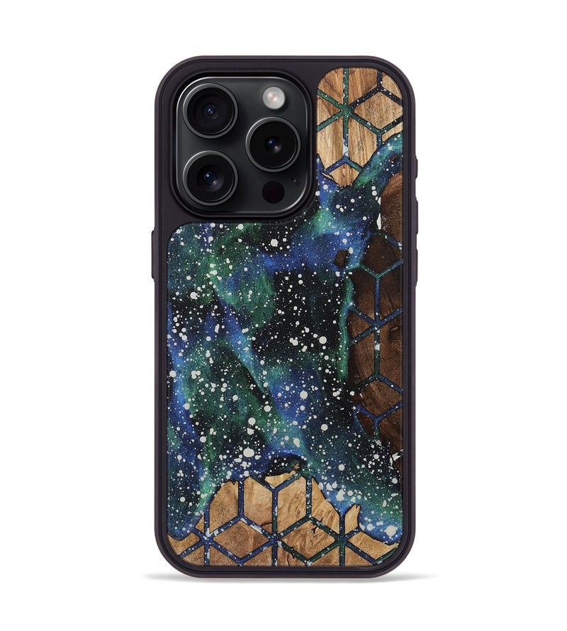 iPhone 15 Pro Wood+Resin Phone Case - Marcus (Cosmos, 717752)