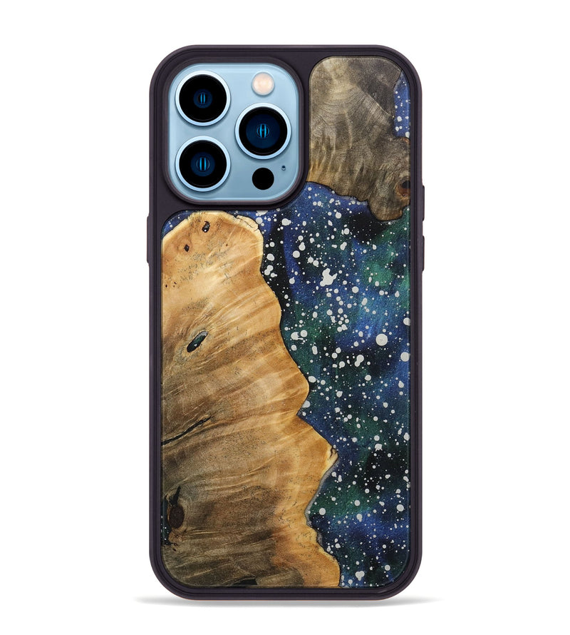 iPhone 14 Pro Max Wood+Resin Phone Case - Kennedy (Cosmos, 717761)