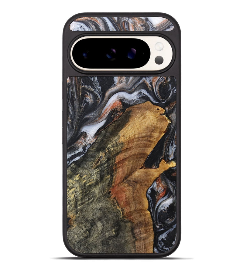 Pixel 9 Pro XL Wood+Resin Phone Case - Ricardo (Black & White, 717804)