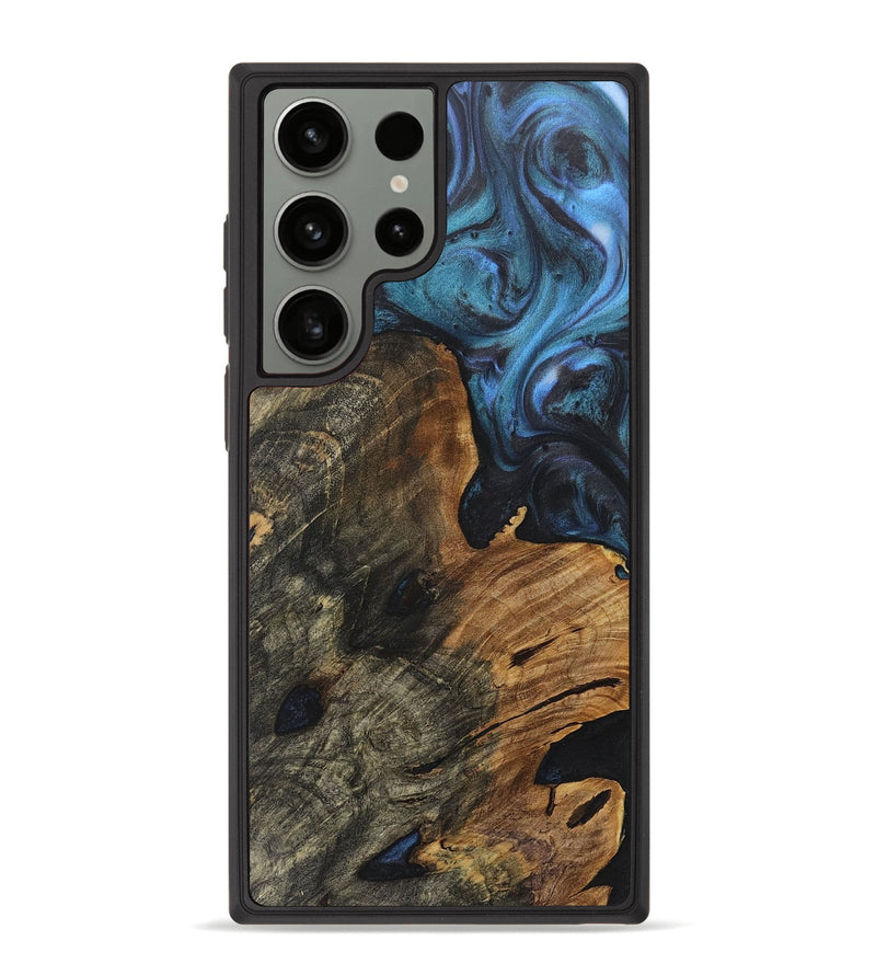 Galaxy S23 Ultra Wood+Resin Phone Case - Odin (Blue, 717848)