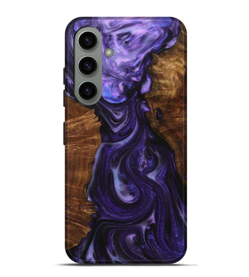 Galaxy S24 Plus Wood+Resin Live Edge Phone Case - Kyra (Purple, 717952)