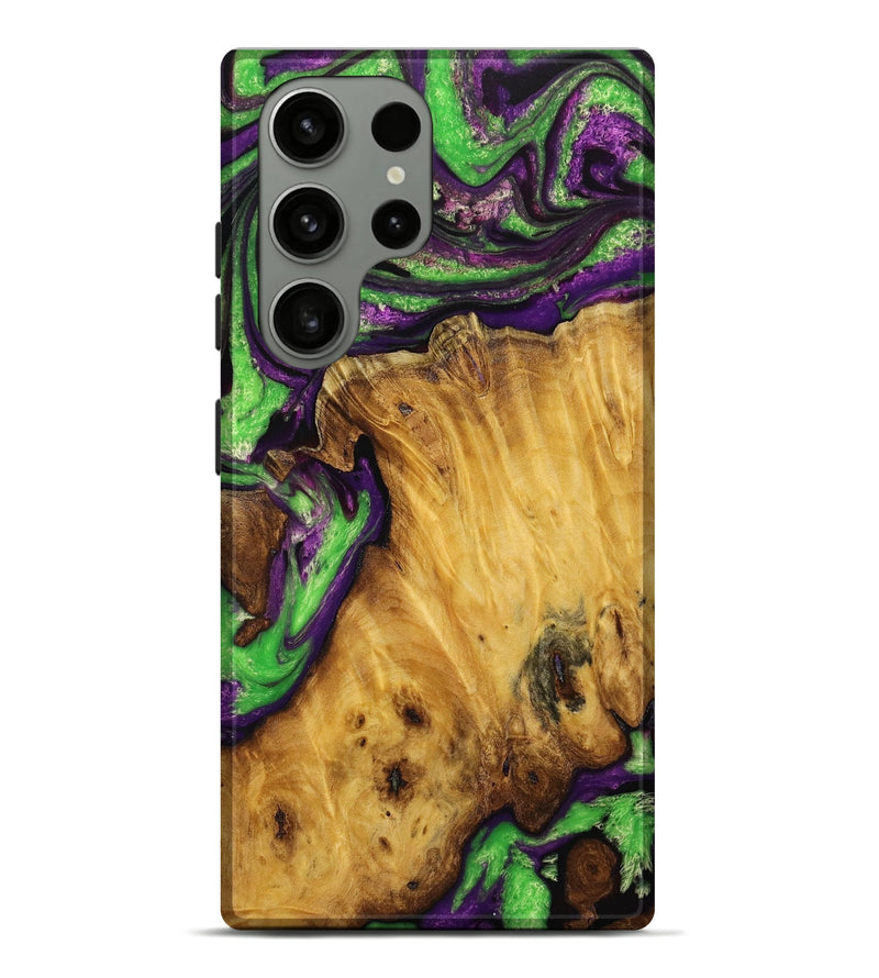 Galaxy S23 Ultra Wood+Resin Live Edge Phone Case - Kathi (Purple, 717954)
